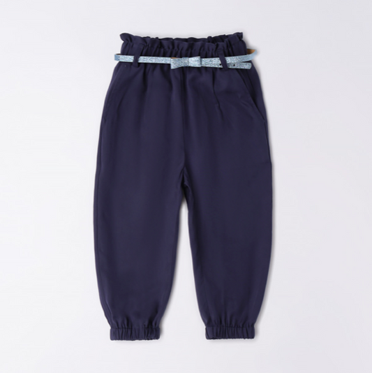 PANTALONE BLU CON CINTURA