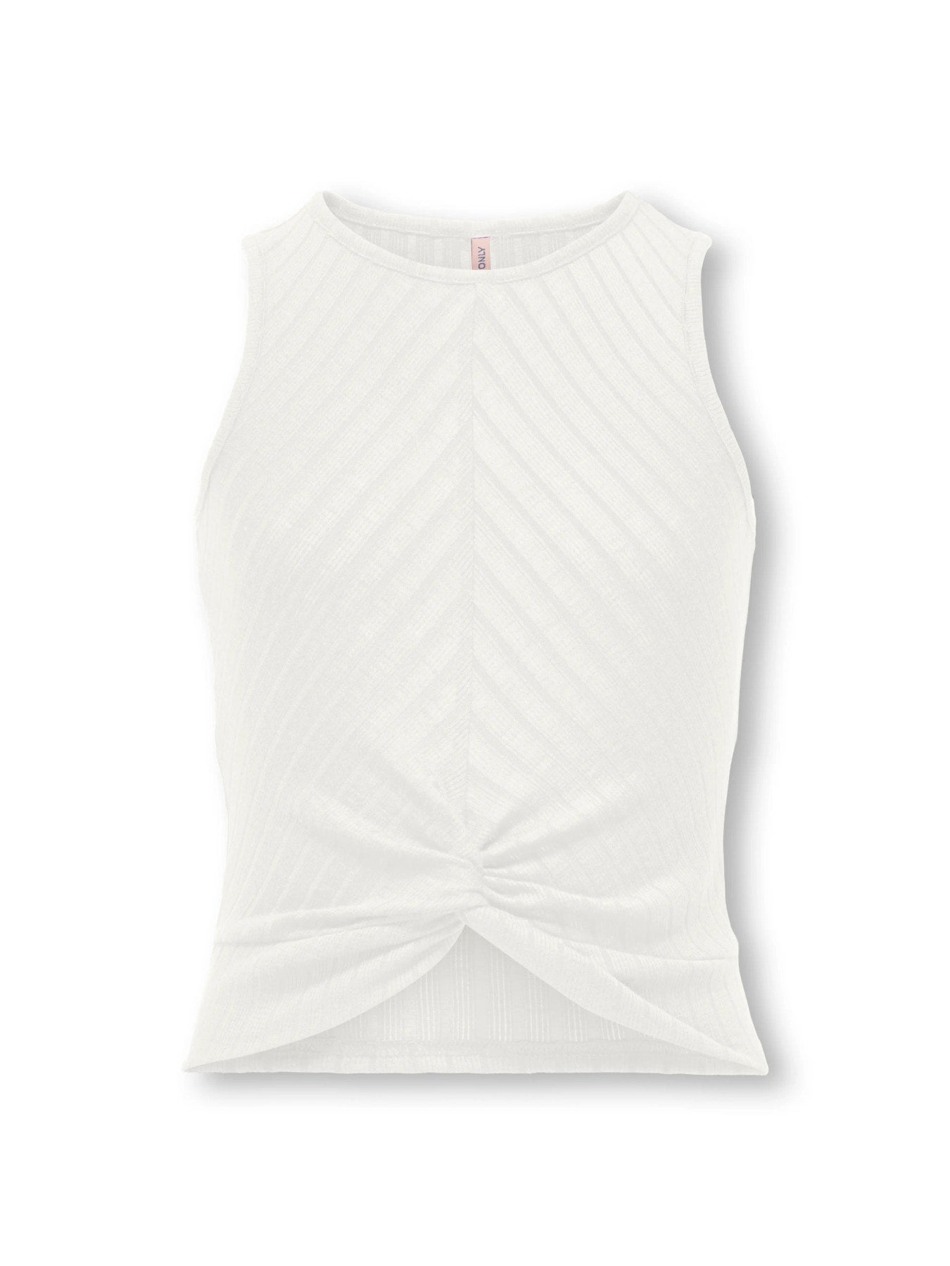 TOP A COSTINE CON NODO - BIANCO
