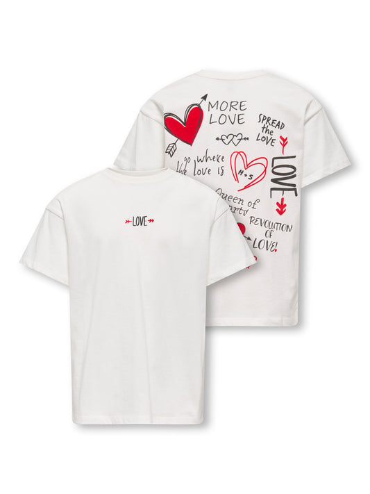 T.SHIRT "LOVE" - BIANCO
