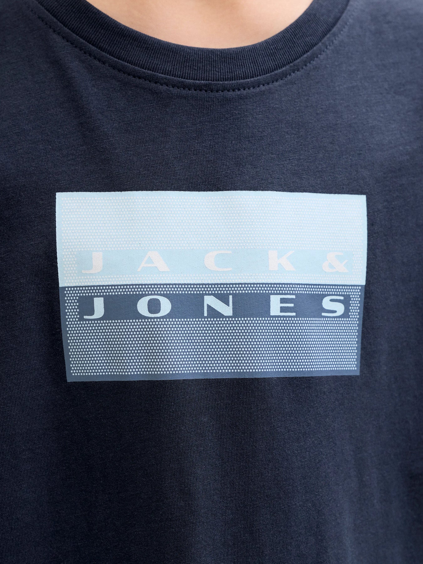 T-SHIRT CON LOGO BLU