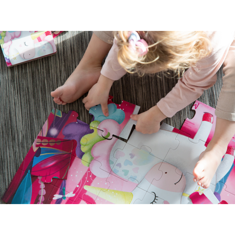 Puzzle Il Mio Magico Unicorno (Puzzle Scatola Tonda e Libro)