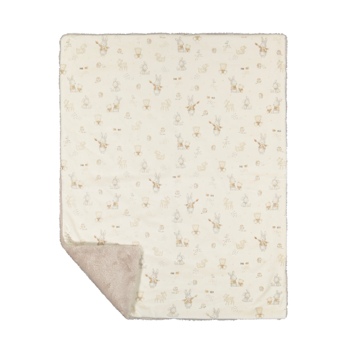 COPERTA CINIGLIA SOFT E PELLICCIA NEONATO