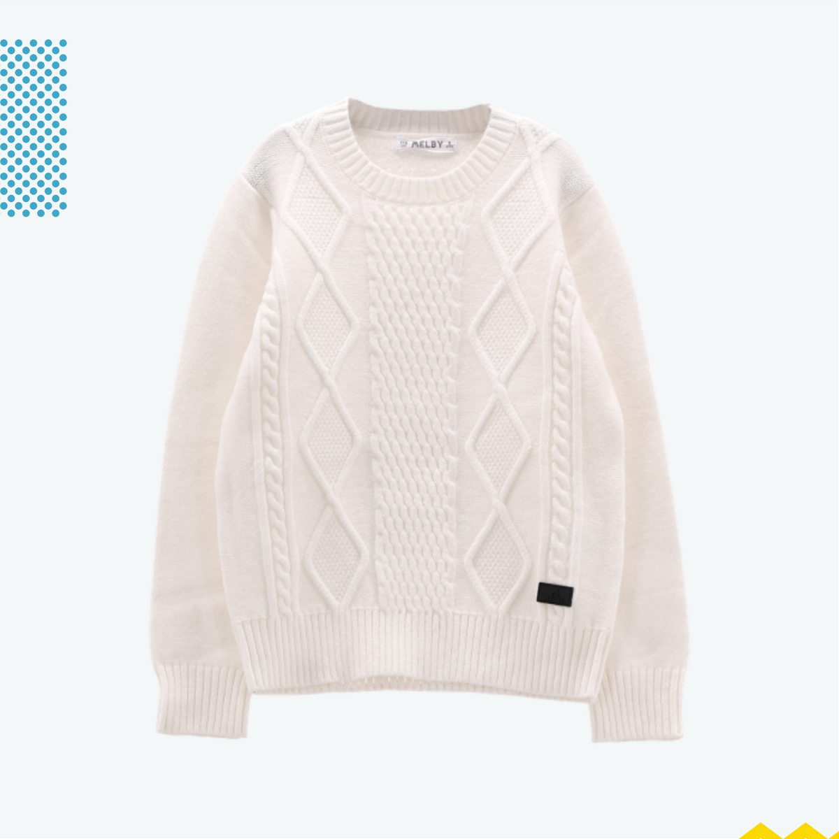 MAGLIONE BIANCO IN TRICOT RAGAZZO