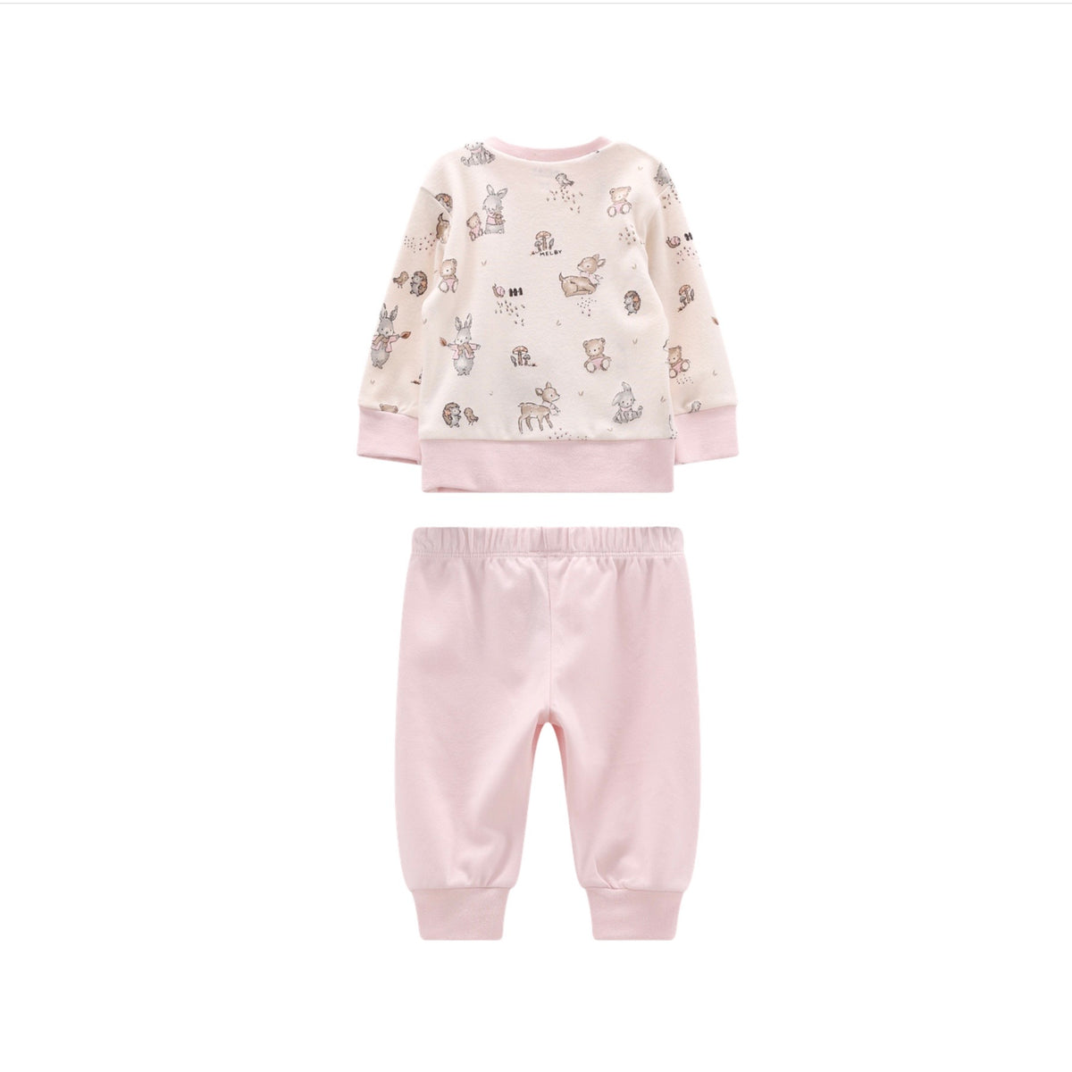 PIGIAMA LUNGO INTERLOCK ROSA