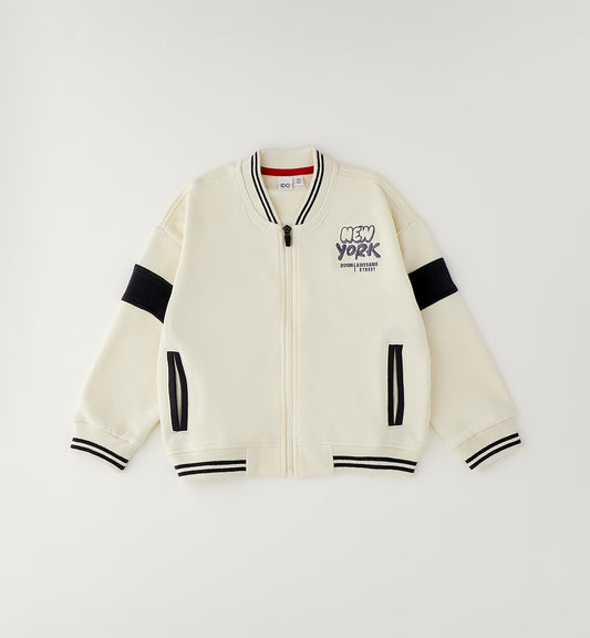 FELPA APERTA ML CON ZIP
