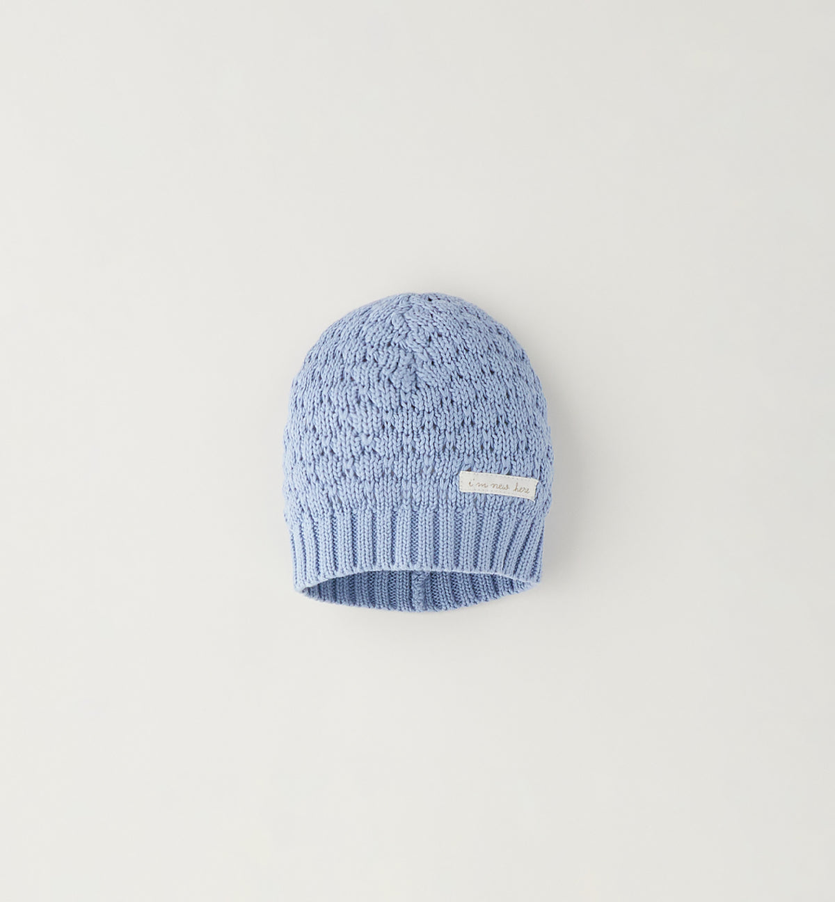 CAPPELLINO IN TRICOT CELESTE
