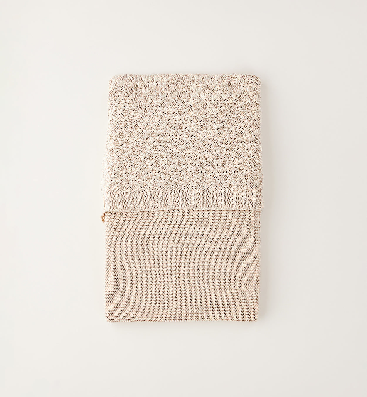 COPERTINA IN TRICOT BEIGE