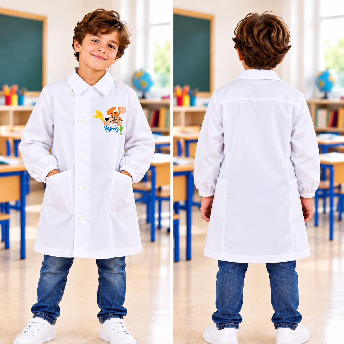 Grembiule bianco "Junior Speedway"