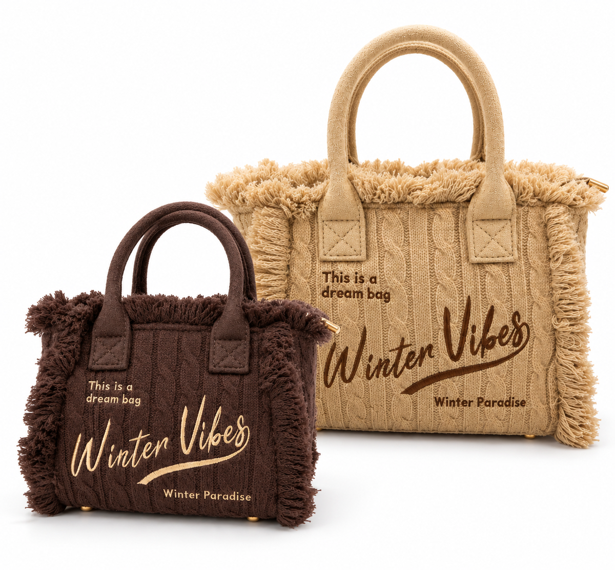 Borsa "Winter Vibes" con tracolla