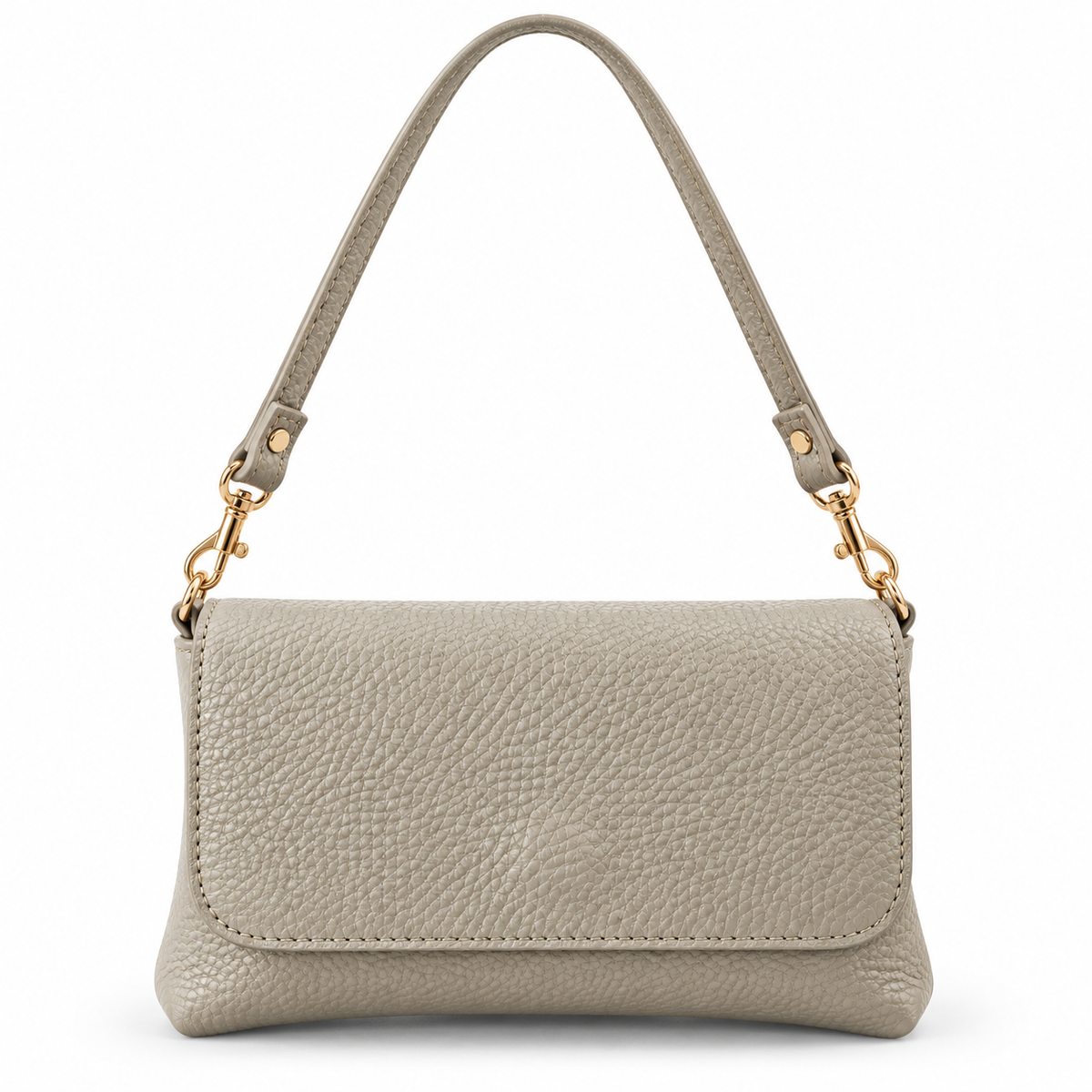Borsa a tracolla effetto martellato BEIGE