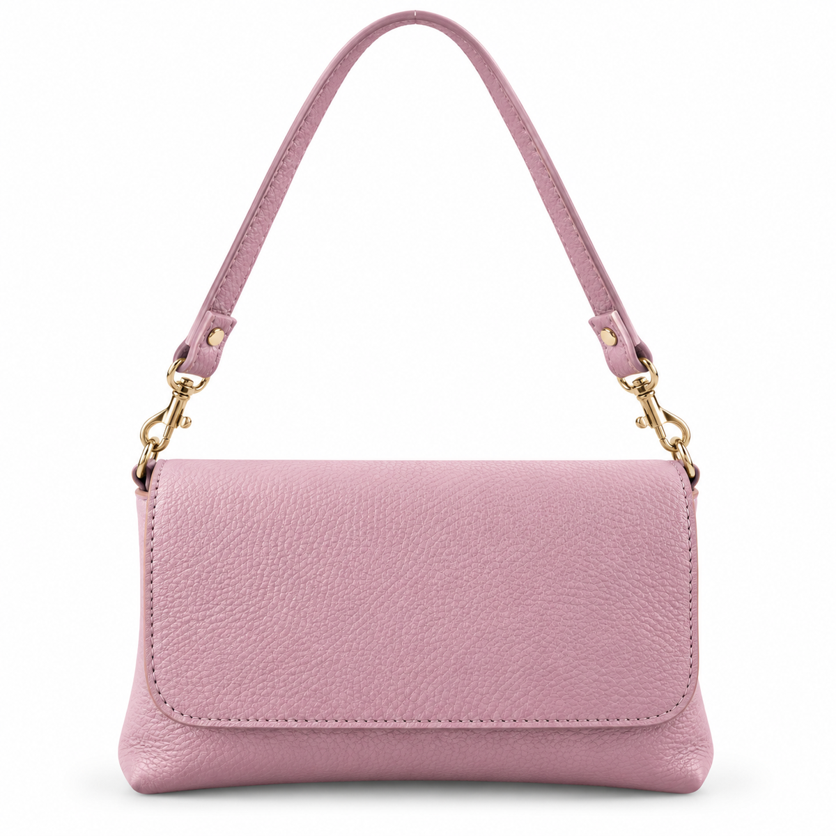 Borsa a tracolla effetto martellato FUCSIA