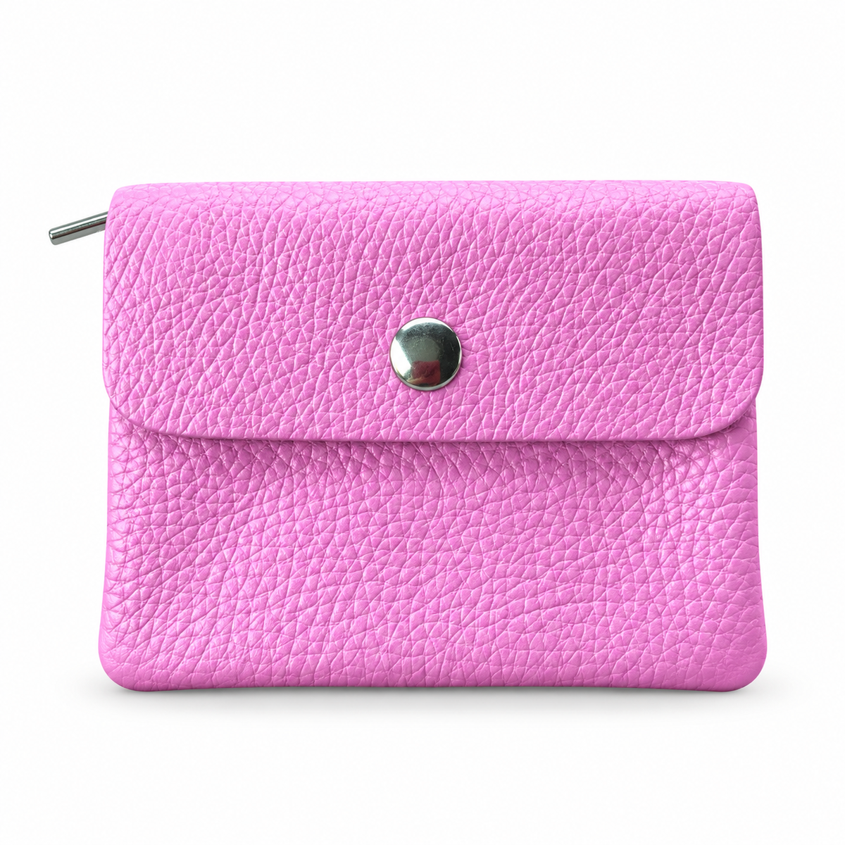 Portafoglio in vera pelle effetto martellato ROSA CONFETTO