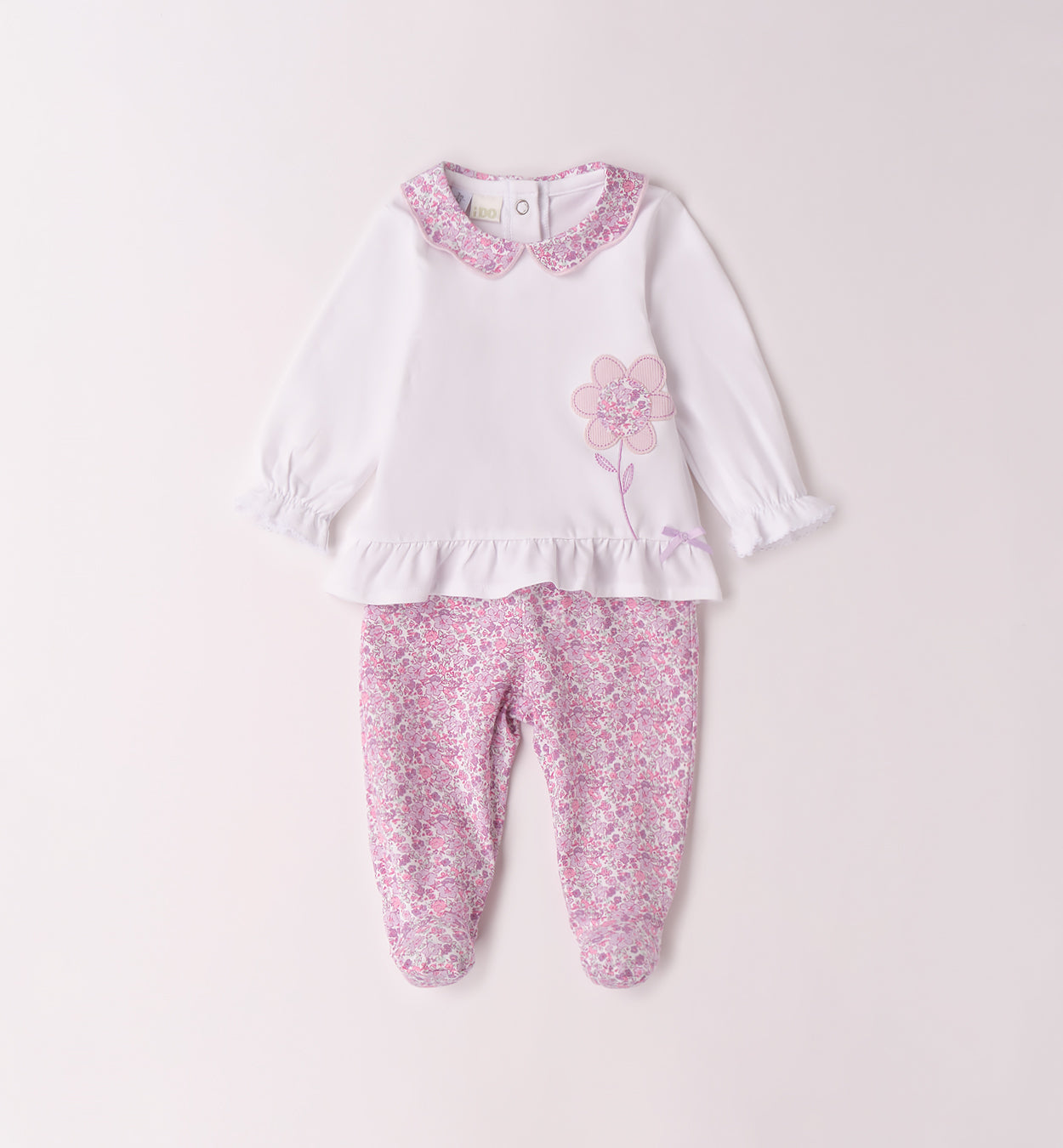 TUTINA DUE PEZZI CON PIEDE NEONATA - iDO