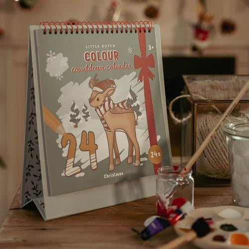 Calendario dellavvento da colorare - Little Dutch